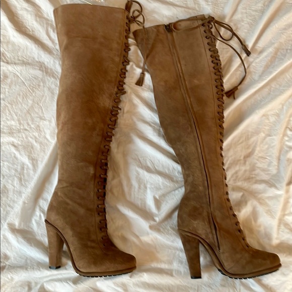 All Saints Stepney Brown Suede Over The 